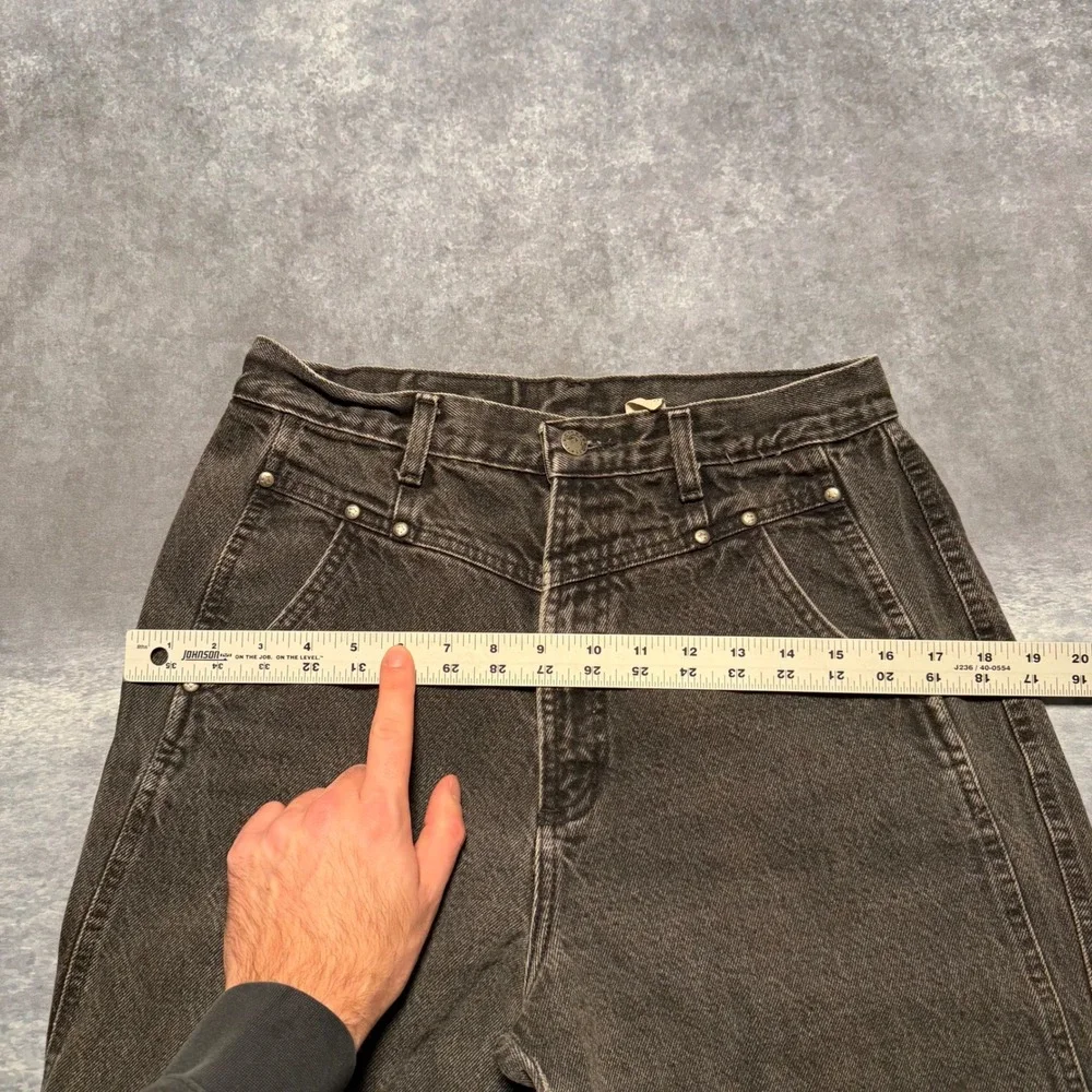 Vintage Rockies Jeans Womens 6 29 x 30 Black Wash Denim Straight Leg‎ High Rise